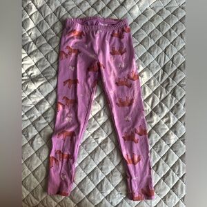 Old Navy Pink Leggings with Horse Print